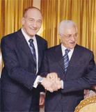 Katil Olmert'ten İç Savaşçı Abbas'aNULL HAMAS'a karşı güçlendirilmeli'