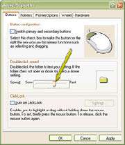 تغییر دادن تنظیمات ماوس 