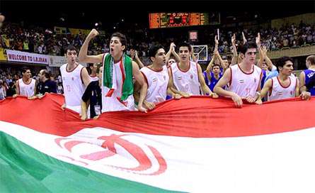 جوانان ايران قدرت اول بسکتبال آسيا