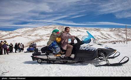  تفریحات زمستانی در ارتفاعات سپیدان - فارس