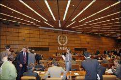 L'AIEA tient une réunion sur des activités nucléaires pacifiques de l'Iran.