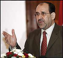 Nouri Al-Maliki insiste sur la nécessité de confier aux Irakiens eux-mêmes la responsablité d'assurer la sécurité de leur pays.