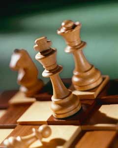 satranç ve kumar aletleri