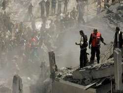 İsrail uçakları Filistin'e füze yağdırıyor