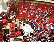 assemblée nationale française au palais bourbon à paris