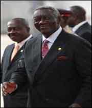 John Agyekum Kufuor, président du Ghana et de l’Union africaine 