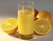 پرتقال و آب آن