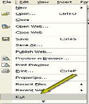 چگونه FrontPage 2002 را باز كنیم و از آن خارج شویم؟ 