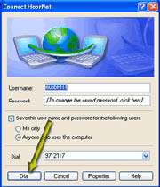 نحوة تنظیم ویندوز XP برای ارتباط با اینترنت