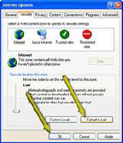 نحوه تنظیم سطح امنیت در كار با اینترنت 