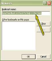  چگونه bookmark ايجاد كنيم؟ 