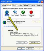 نحوه تنظیم سطح امنیت در كار با اینترنت 