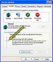 نحوه تنظیم سطح امنیت در كار با اینترنت 