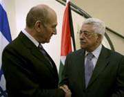 Olmert ile Abbas 7 hafta sonra bir araya geliyor