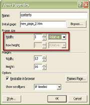 چگونه صفحاتي با فريم (Frame) ايجاد كنيم؟ 