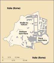 carte de la cité du vatican