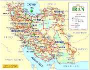 карта ирана
