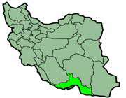 cette carte montre la position de la province de hormozgan 