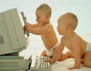 bilgisayar ve bebek