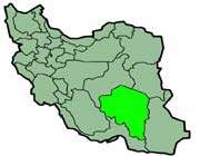 cette carte montre la position de la province de kerman