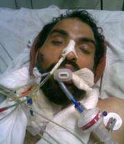 ناصر عبداللهی در بیمارستان