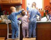 kids washing