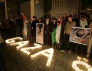 des palestiniens célèbrent la nouvelle année, à bethlehem, le 31 décembre