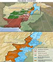 مناطق تحت کنترل طالبان در افغانستان وپاکستان