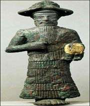 elamite god, susa, iran,beginning of the 2nd millennium bce