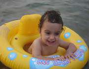 chid is swimming
