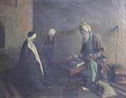 baghdad jewish fortune tellers, painted by kamal-ol-molk
