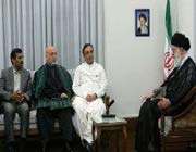 l’ayatollah khamenei, les présidents afghan et pakistanais et le président ahmadinejad 