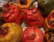 dolmeh-yeh felfel (peppers)