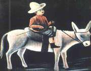 boy and donkey