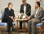 الرئيس احمدي نجاد و وزير الخارجية البرازيلي 