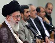 le guide suprême a reçu le président ahmadinejad et les membres de son cabinet     
