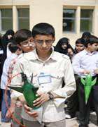 دستاوردهای دانش آموزان مدرسه ر اهنمایی میزان در پنجمین جشنواره دانش آموزی