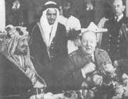 rencontre entre le roi saoudien et churchill en 1945