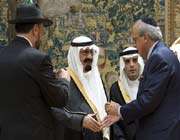 un sioniste salue le roi saoudien abdallah