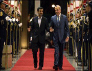الرئيس الايراني محمود أحمدي نجاد و الرئیس البنانی