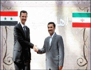 الرئيس الايراني محمود احمدي نجاد و نظیره بشار اسد