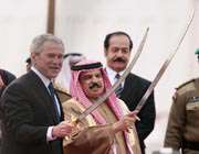 پادشاه بحرین به همراه جرج بوش