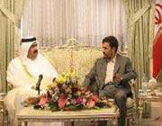 ahmadinejad et cheikh hamad ben khalifa al-thani 