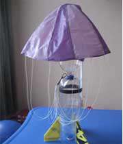 قوانین مسابقات راکت پرتابه ای، راکت آبی با چتر نجات و بالن