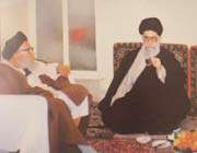 ayatollah bahauddini with yatollah seyyed ali khamene