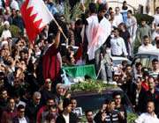 hundreds of bahrainis protest at the funeral of an activist in manama 
