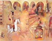 the princess by farideh khalatbaree, illustrated by fereshteh najafi, shabaviz publication,2009.