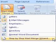 email با استفاده از mail merge