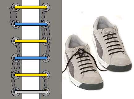 مدل های بستن کفش آموزش بستن بند کفش روش های مختلف گره زدن بند کفش  روشهای فانتزی بند کردن کفش