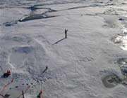 arctic ice hits second-lowest level